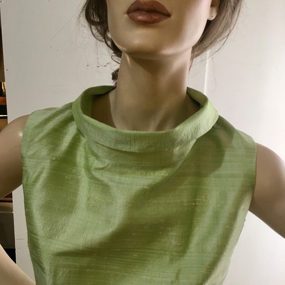 Vintage 90’s Jill Stuart for Bergdorf Goodan fabulous retro chic raw silk dress. - Picture 13 of 16